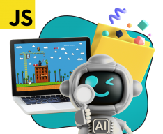 Язык программирования JavaScript + AI. Проектное обучение + геймификация + AI-помощники - КИБЕРшкола программирования для детей, компьютерные курсы для школьников, начинающих и подростков - KIBERone г. Вязники