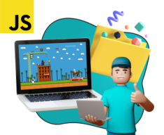Программирование на JavaScript. Учимся создавать игры! - Школа программирования для детей, компьютерные курсы для школьников, начинающих и подростков - KIBERone г. Вязники