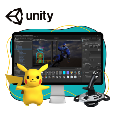 Мир игр на Unity 2D на популярном движке + AI-помощники - КИБЕРшкола программирования для детей, компьютерные курсы для школьников, начинающих и подростков - KIBERone г. Вязники