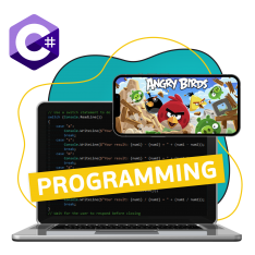 Программирование на C#. Удивительный мир 2D-игр - КИБЕРшкола программирования для детей, компьютерные курсы для школьников, начинающих и подростков - KIBERone г. Вязники