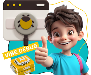 Тестирование & Vibe Debug. Охотники за багами - КИБЕРшкола программирования для детей, компьютерные курсы для школьников, начинающих и подростков - KIBERone г. Вязники